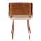 Armen Living Panda Mid-Century Dining Chair in Walnut Finish and Brown Fabric LCPNSIWABR - alternate 4